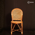 WOVEN ARC CANE CHAIR