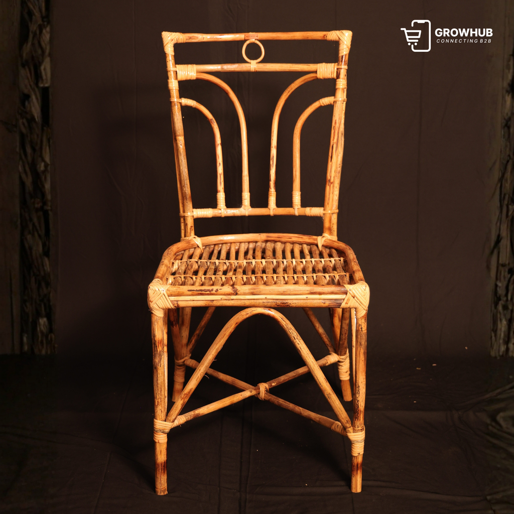 LOOPBACK RATTAN CHAIR