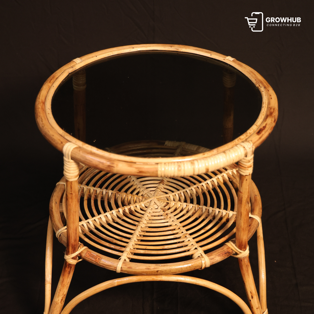 THE SERENITY RATTAN TABLE