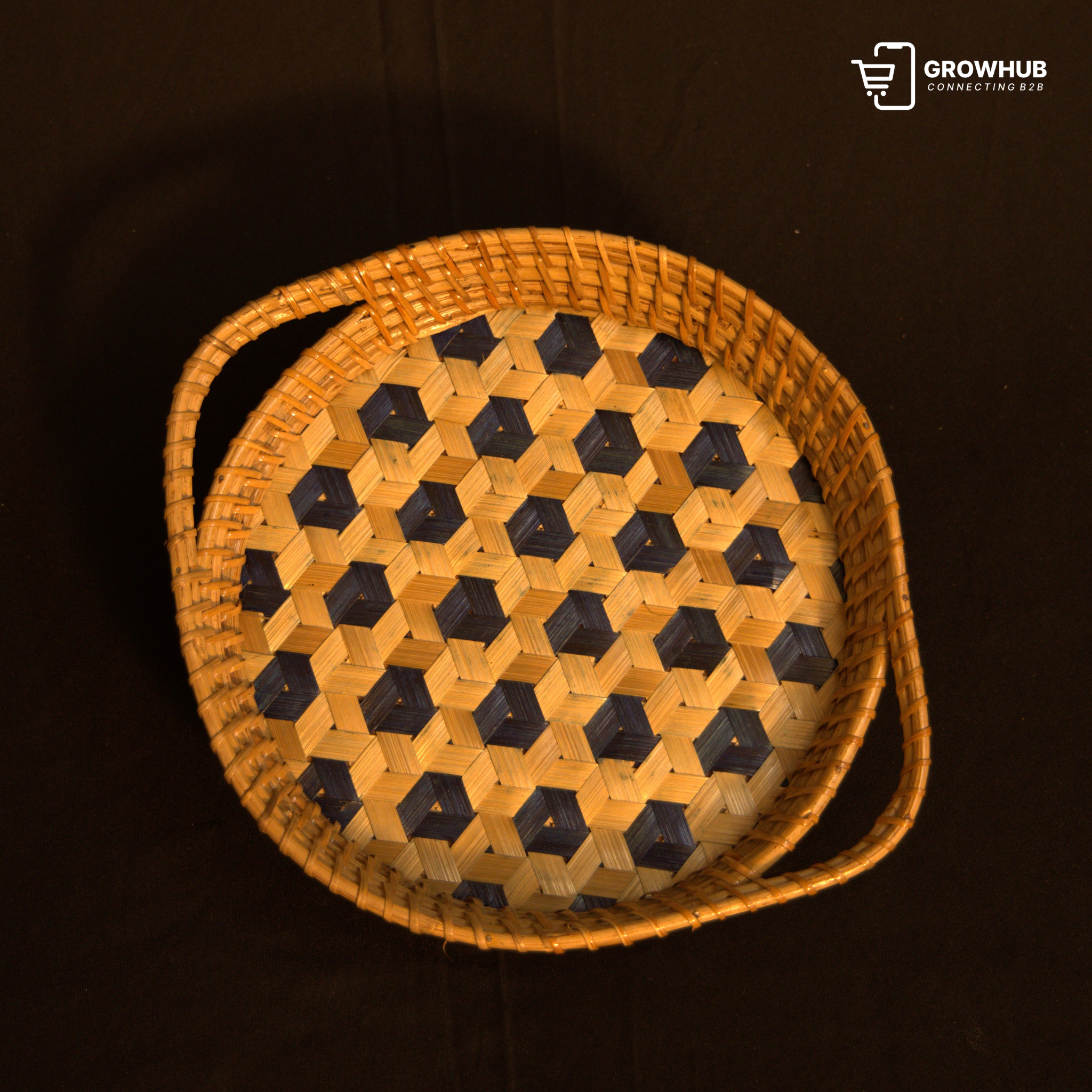 VERDANT BLOOM BAMBOO TRAYS (MULTICOLOR)