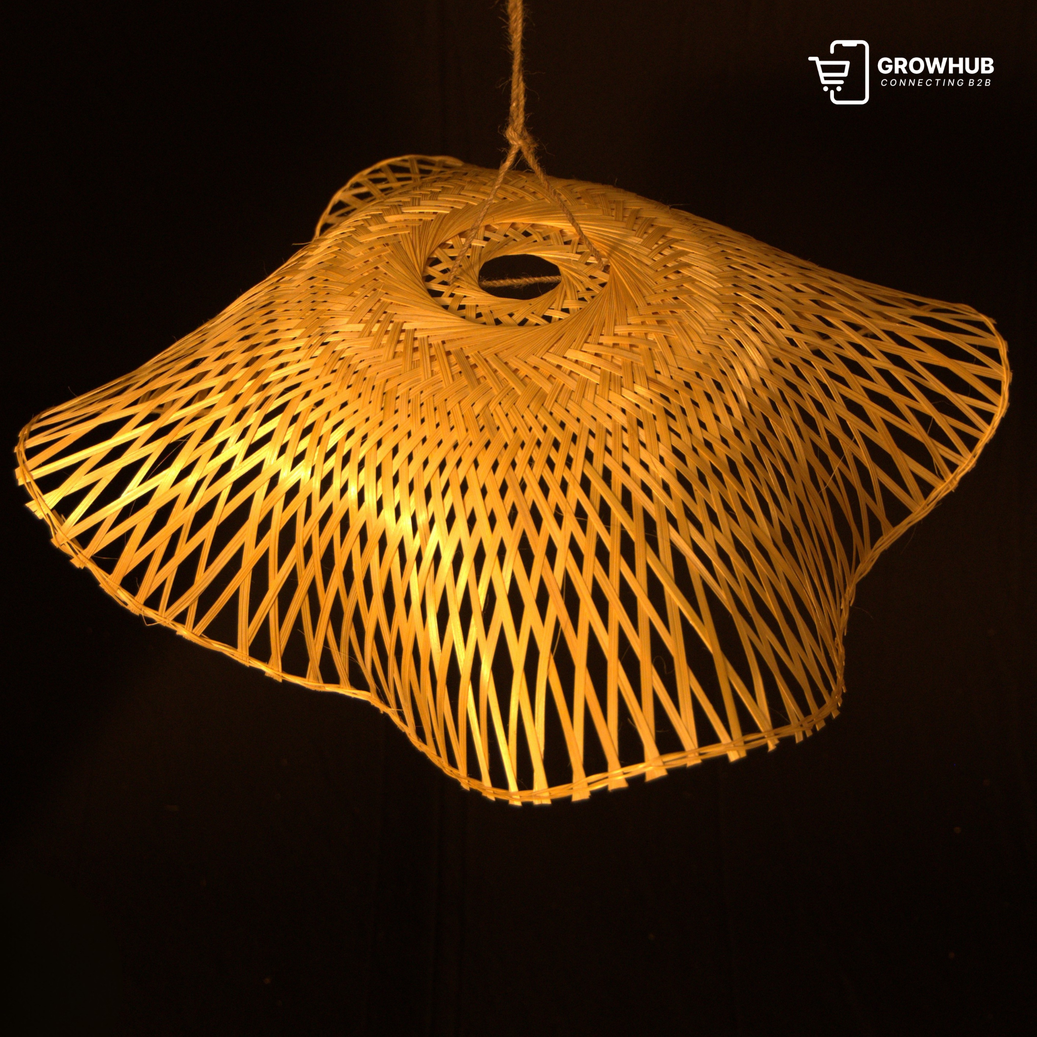 RADIANT WEAVE BAMBOO PENDANT