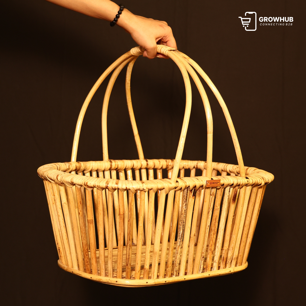 THE COASTAL OPEN WEAVE BASKET