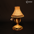 HANDCRAFTED CANE & BAMBOO TABLE LAMP