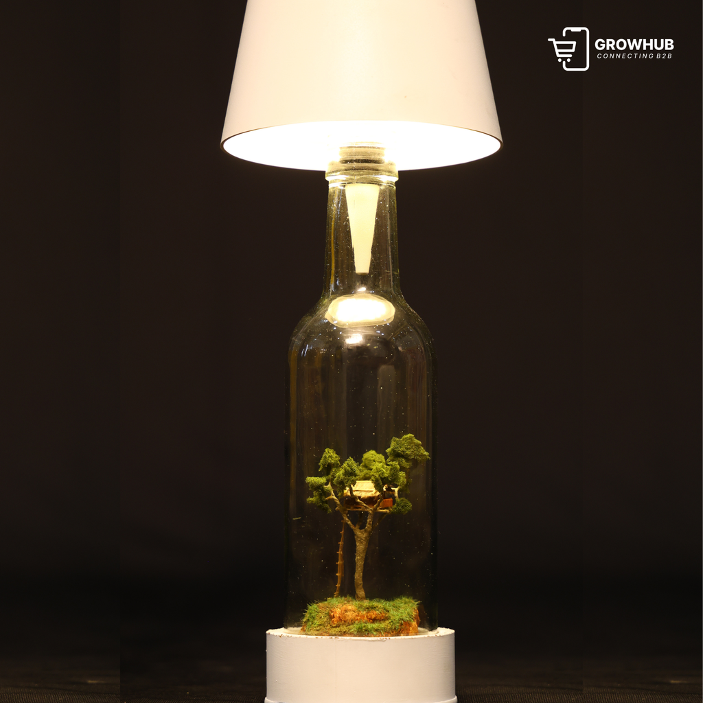 TREEHOUSE TERRARIUM BOTTLE LAMP