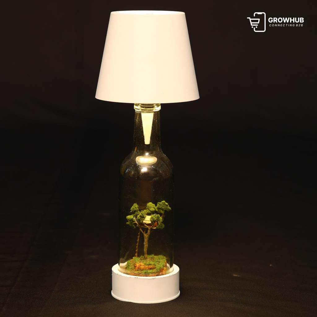 TREEHOUSE TERRARIUM BOTTLE LAMP