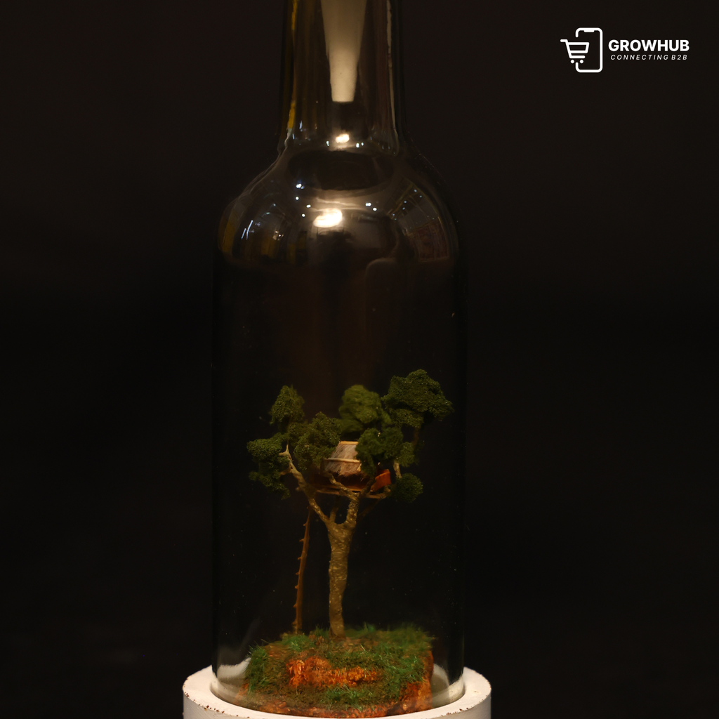 TREEHOUSE TERRARIUM BOTTLE LAMP