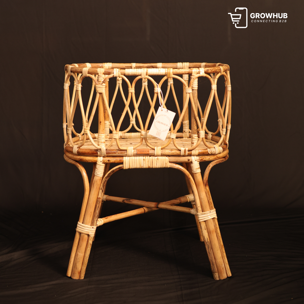 HANDCRAFTED BOHO RATTAN BASSINET