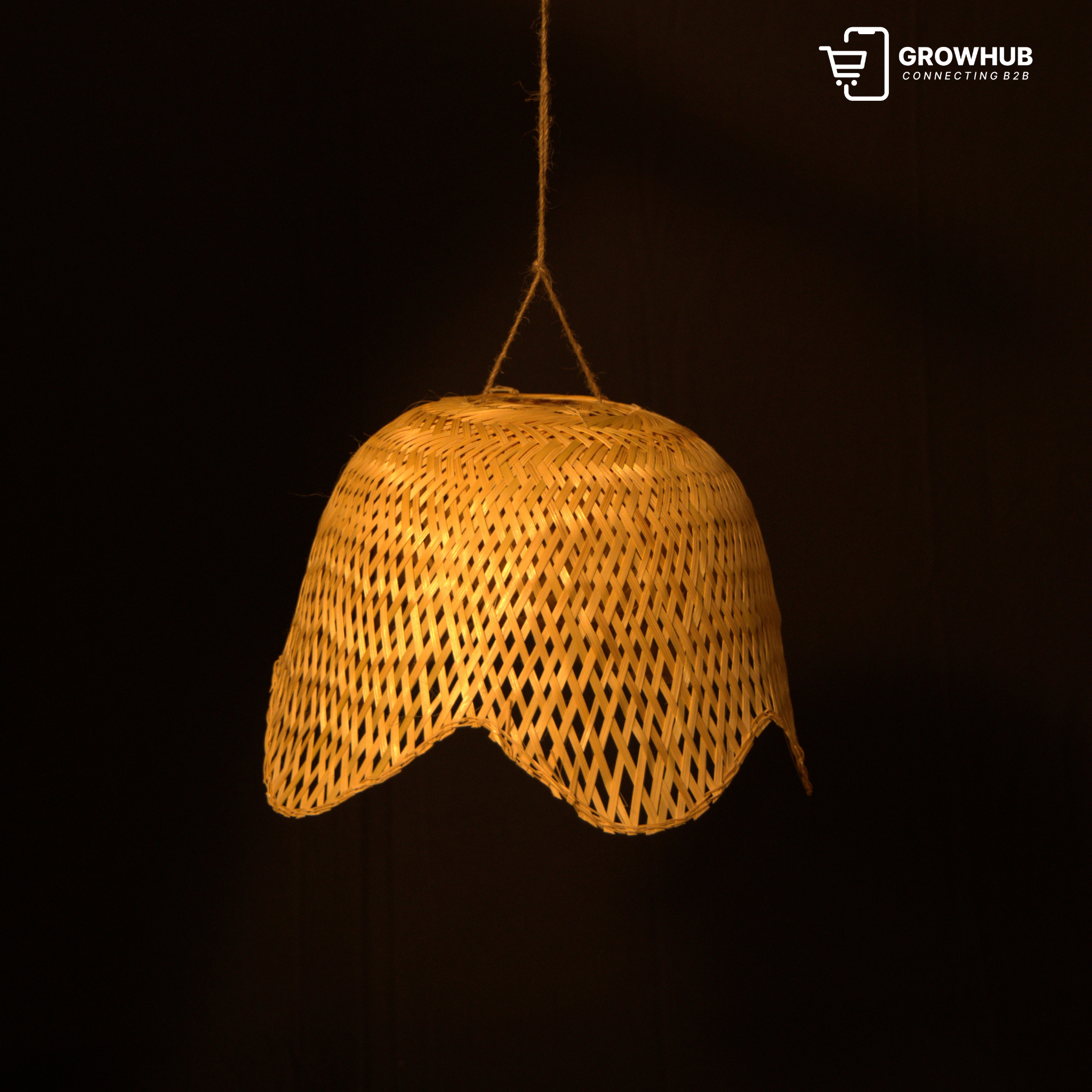 HANDWOVEN BELL PENDANT LIGHT