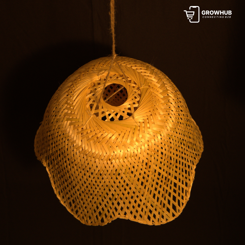 HANDWOVEN BELL PENDANT LIGHT