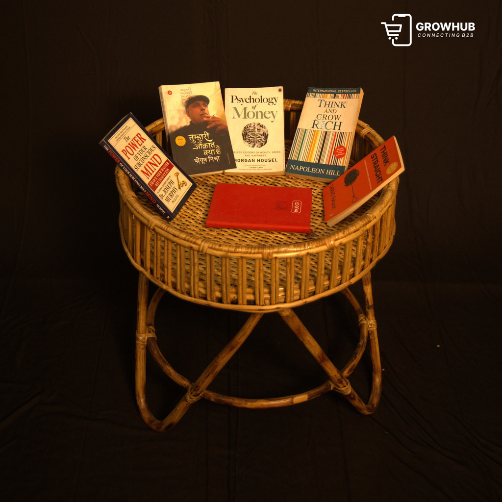 CANE & BAMBOO SIDE TABLE
