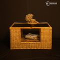 CANE & BAMBOO COFFEE TABLE