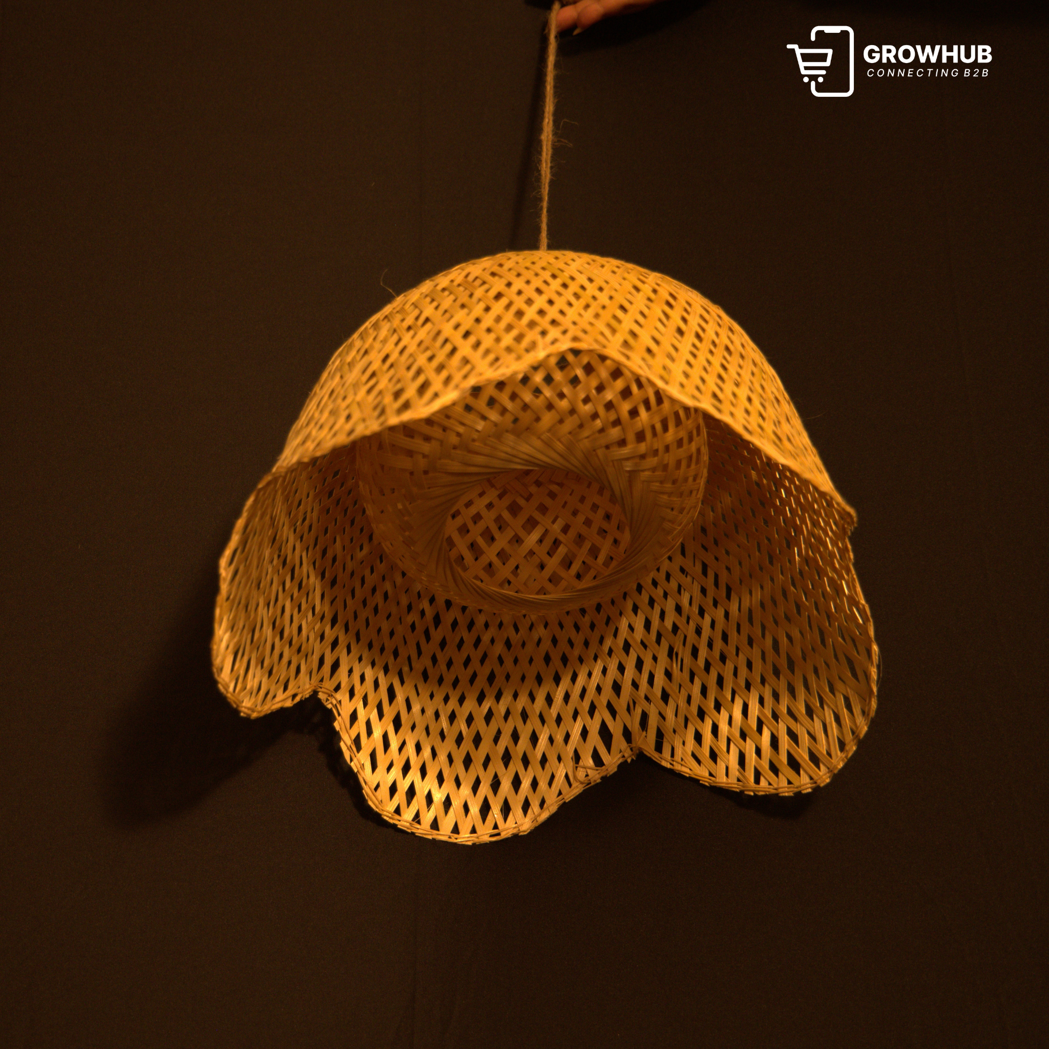 HANDWOVEN BELL PENDANT LIGHT