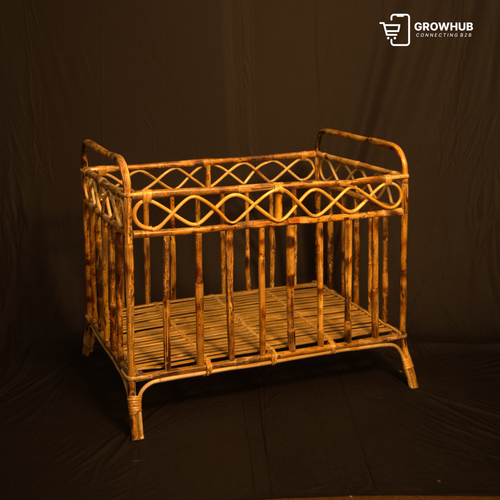 CANE & BAMBOO BABY CRIB