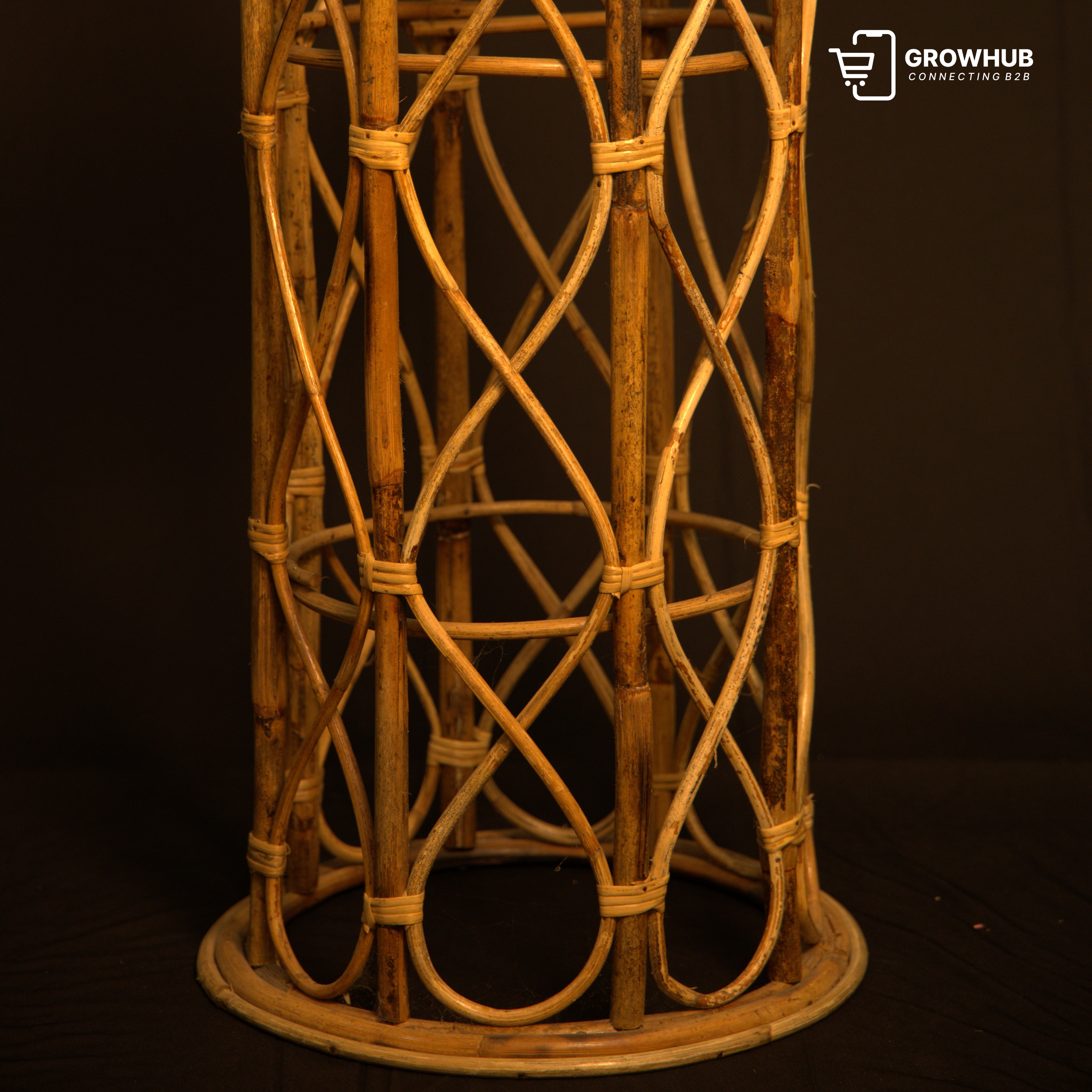 CANE TALL CORNER STAND