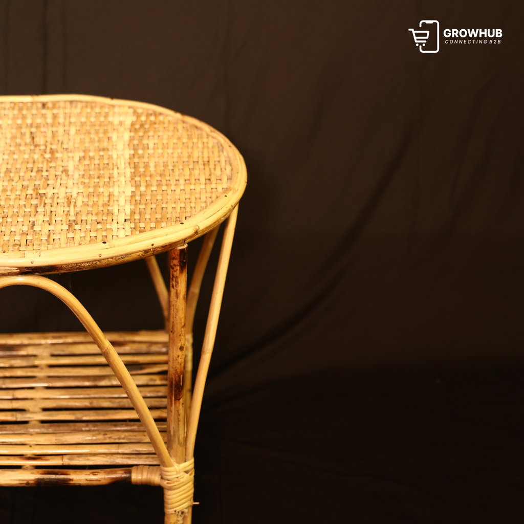 GROVE RATTAN SIDE TABLE