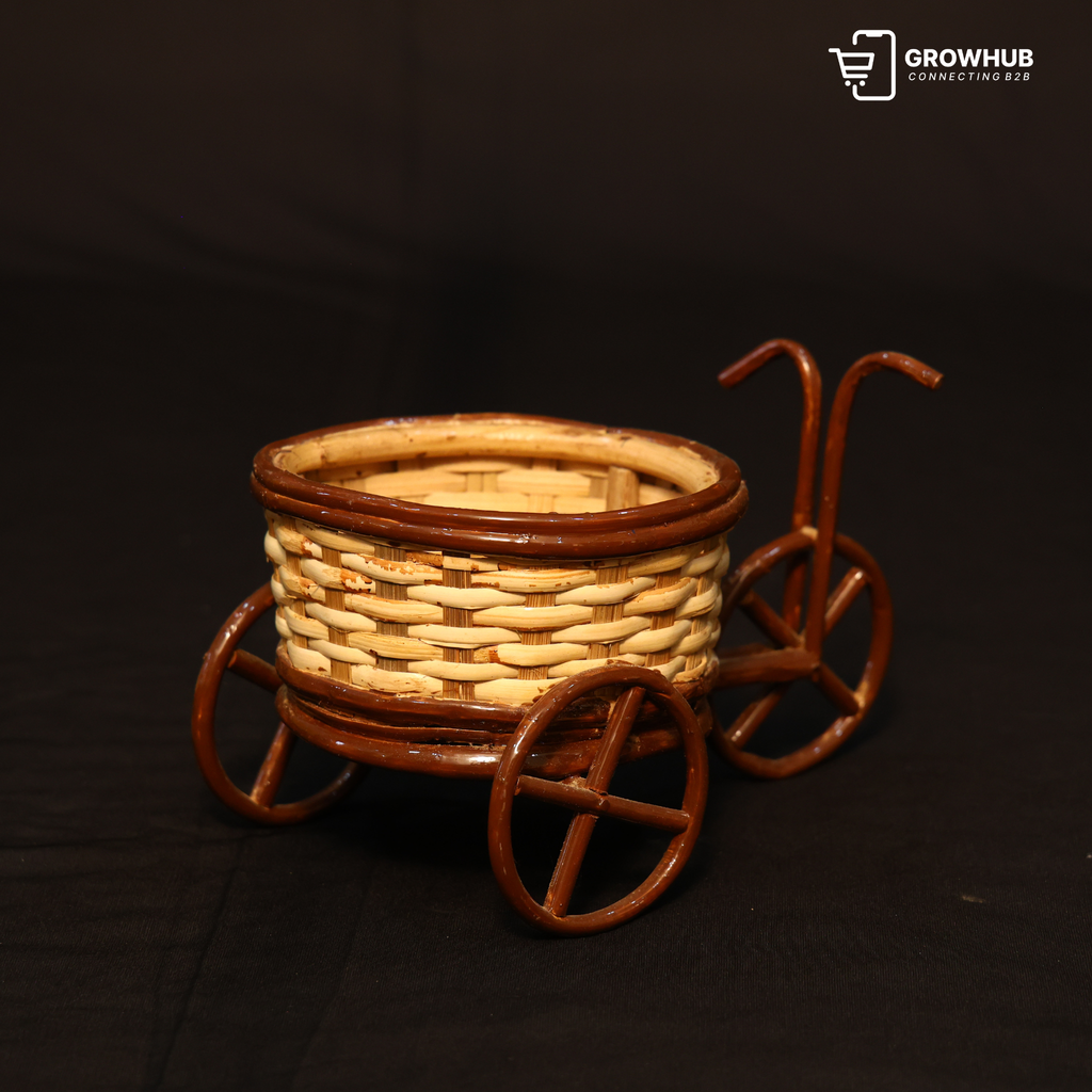 CANE TRICYCLE BASKET