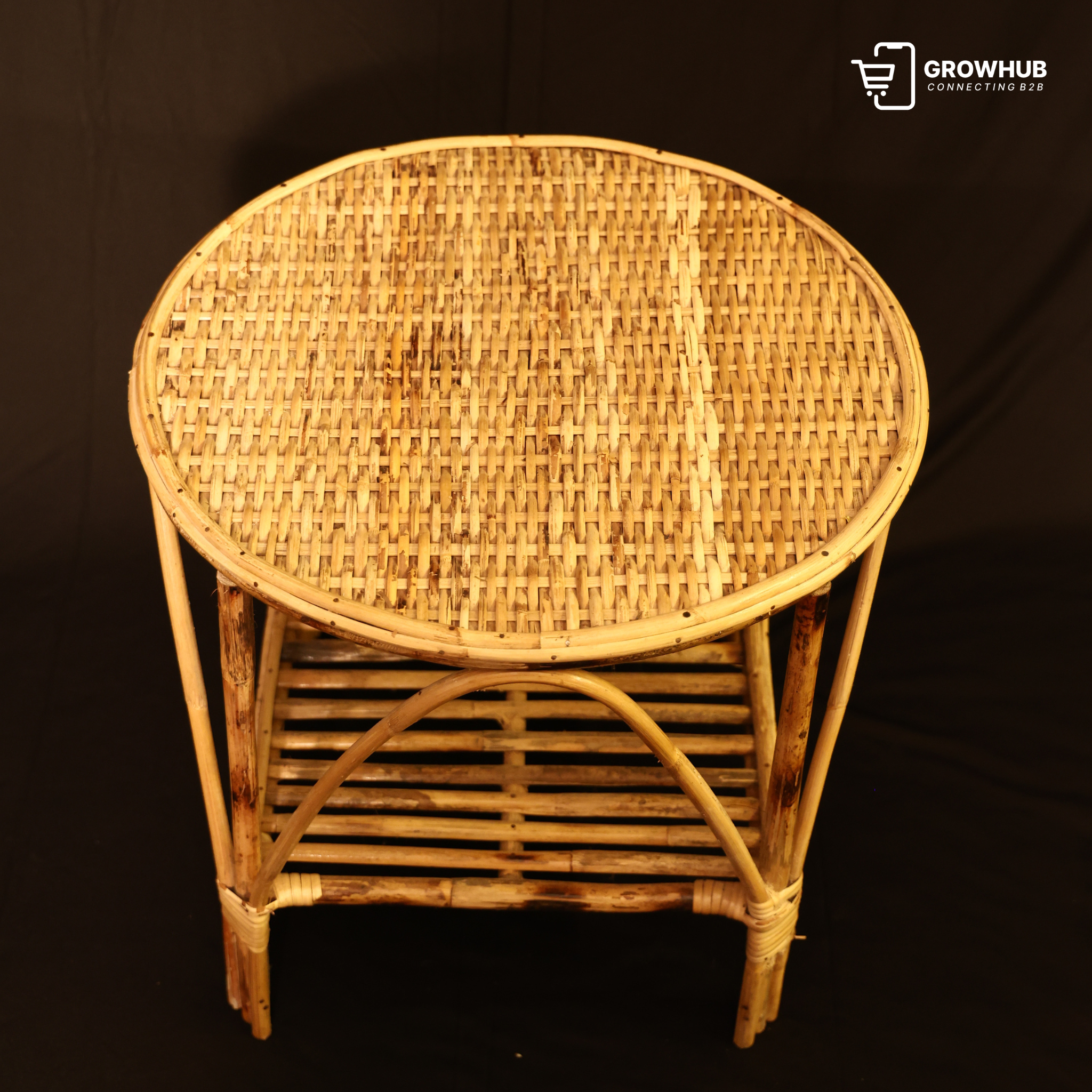 GROVE RATTAN SIDE TABLE