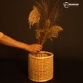 CANE FLOOR VASE