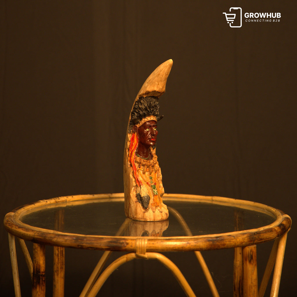 RUSTIC ROUND RATTAN TABLE