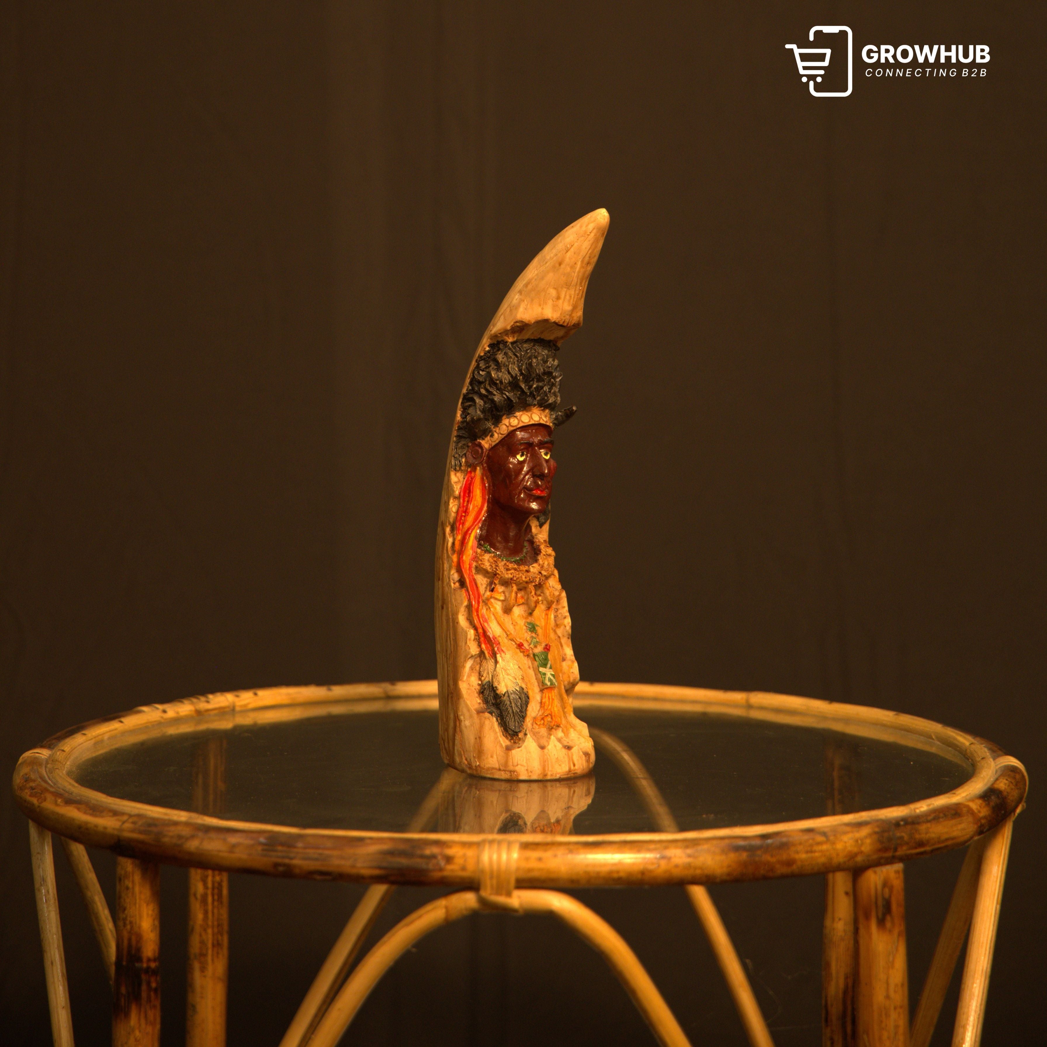 RUSTIC ROUND RATTAN TABLE