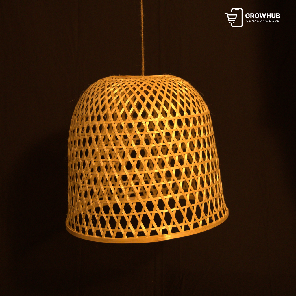 BAMBOO BELL-SHAPED PENDANT LIGHT