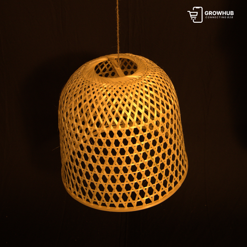 BAMBOO BELL-SHAPED PENDANT LIGHT