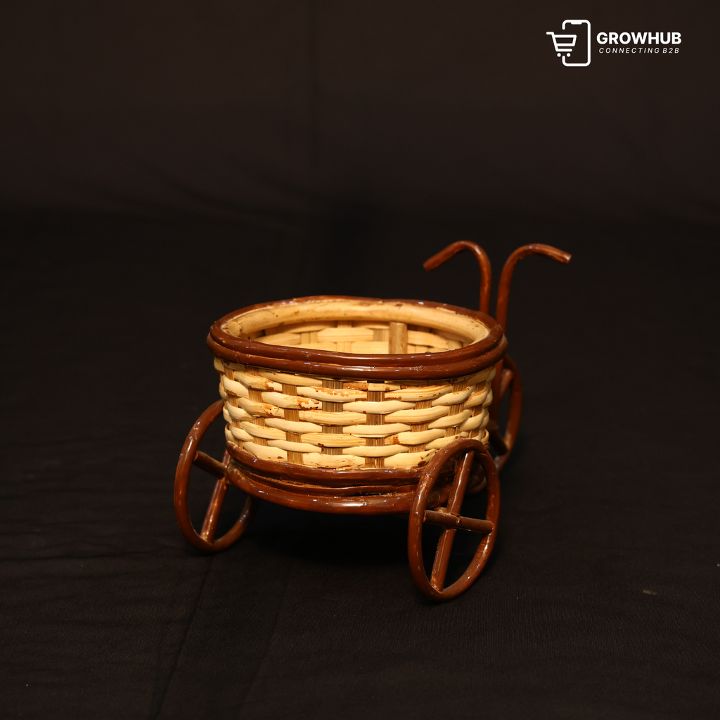 CANE TRICYCLE BASKET