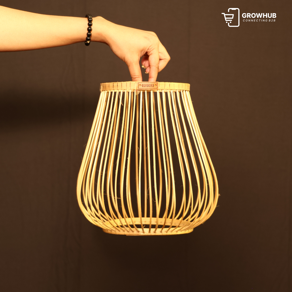 BAMBOO CAGE LAMPSHADE