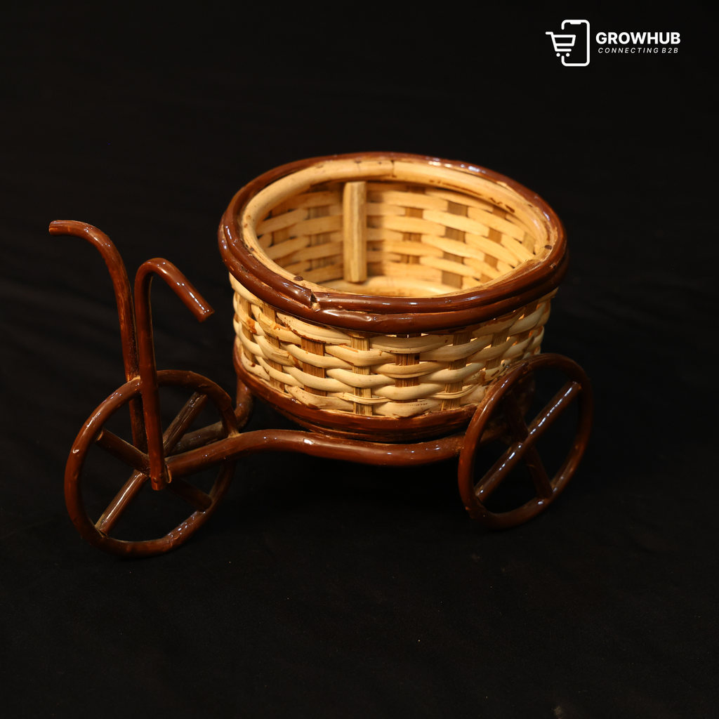 CANE TRICYCLE BASKET