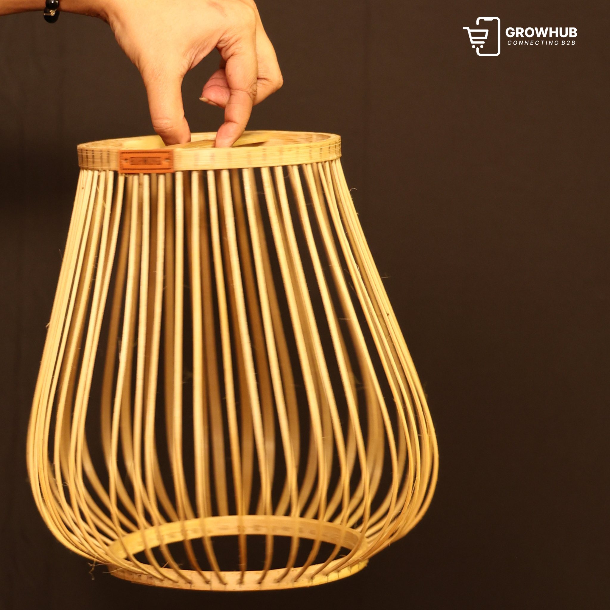 BAMBOO CAGE LAMPSHADE